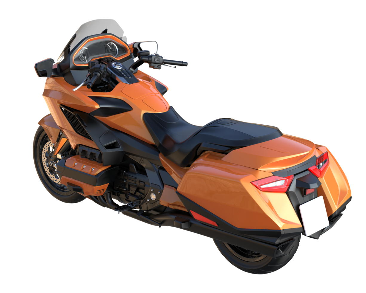 Motorcycle isolated on transparent background. 3d rendering - illustration png