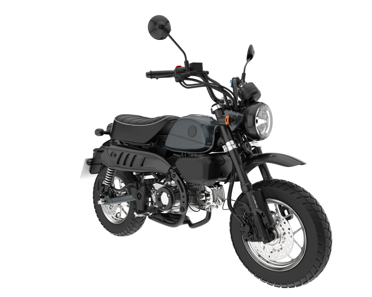 Motorcycle isolated on transparent background. 3d rendering - illustration png