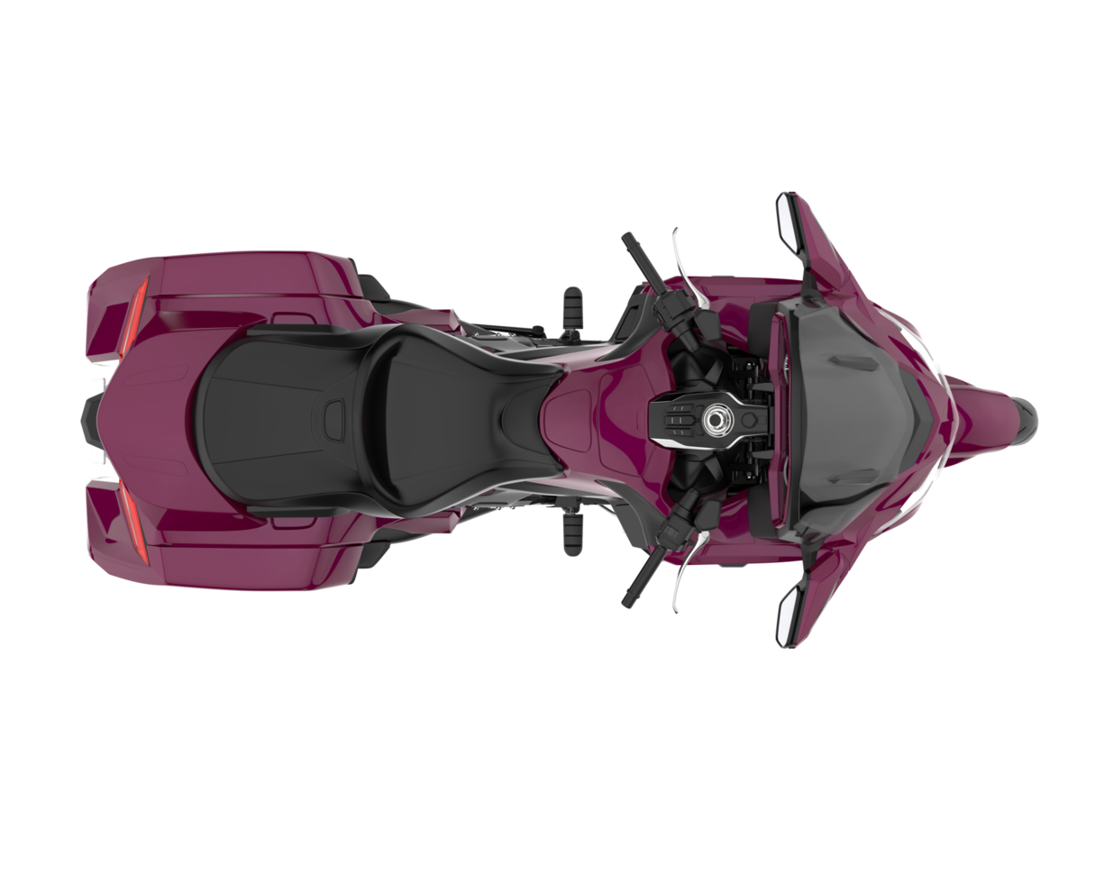 Motorcycle isolated on transparent background. 3d rendering - illustration png