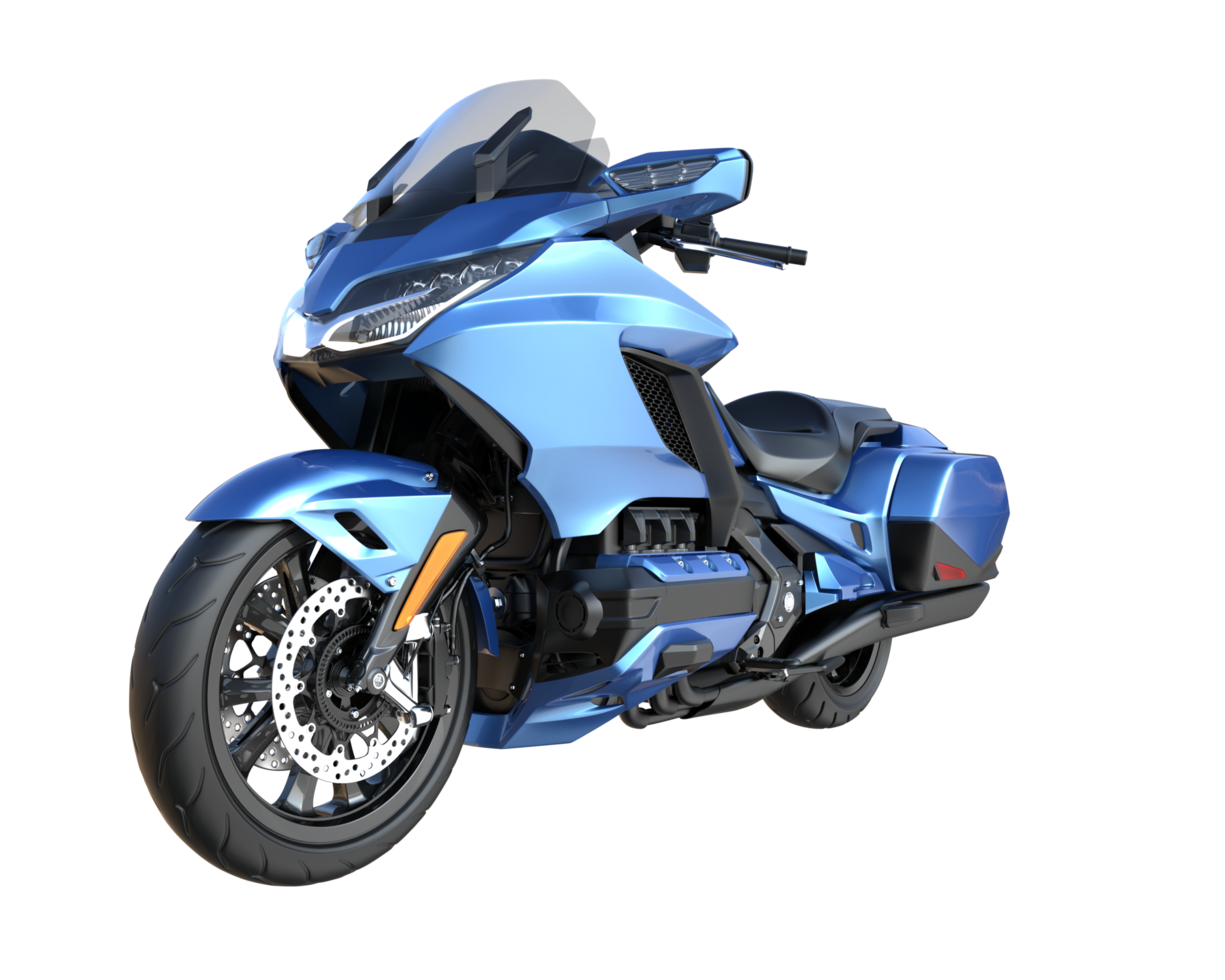 Motorcycle isolated on transparent background. 3d rendering - illustration png