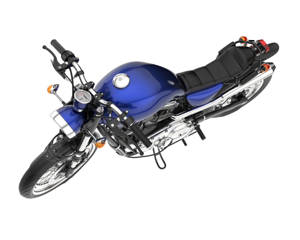 Motorcycle isolated on transparent background. 3d rendering - illustration png
