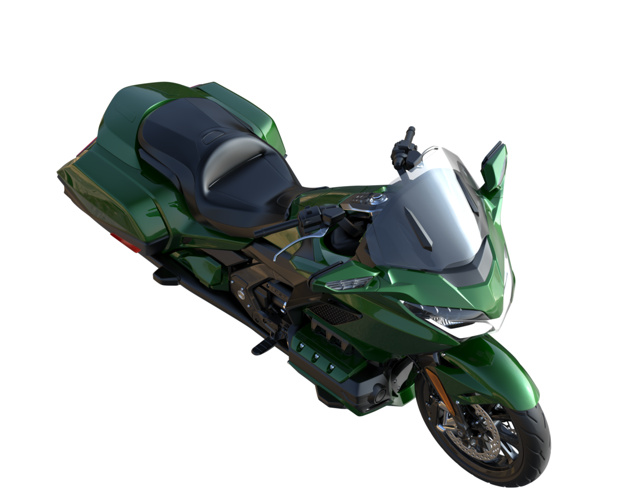 Motorcycle isolated on transparent background. 3d rendering - illustration png