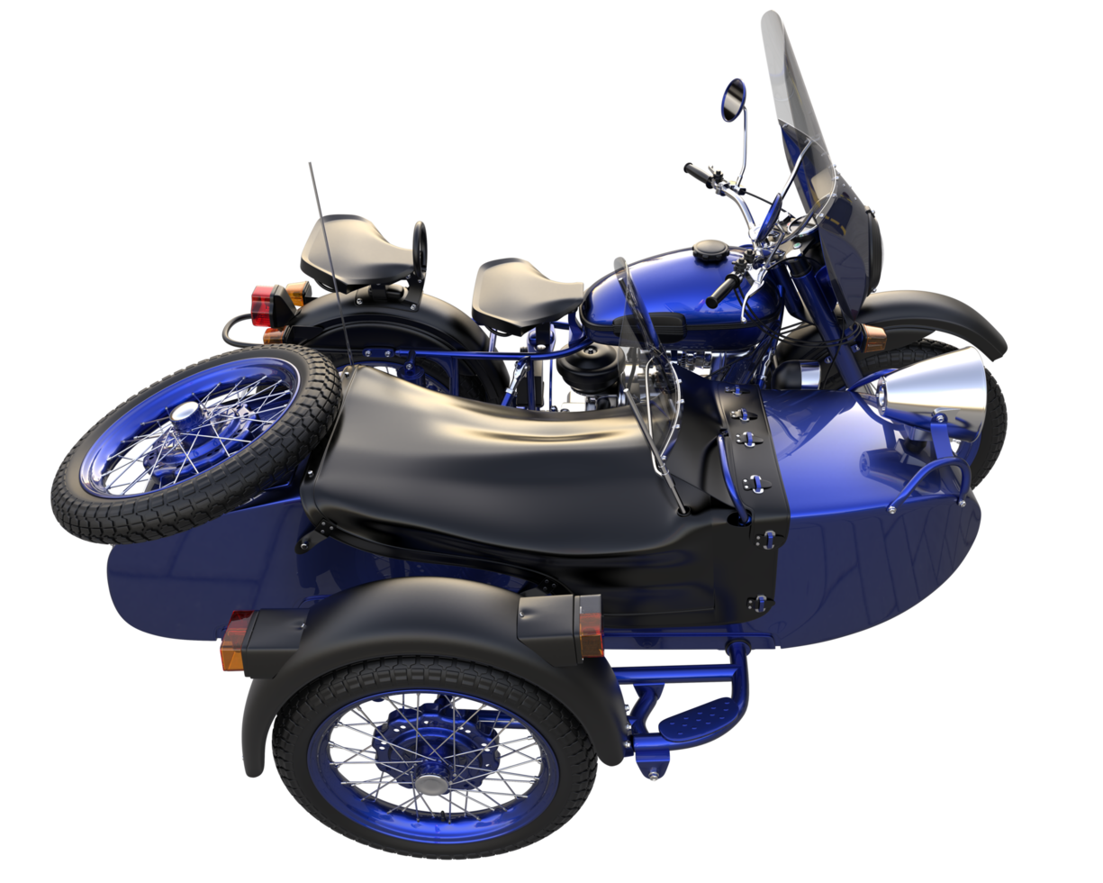 Motorcycle isolated on transparent background. 3d rendering - illustration png
