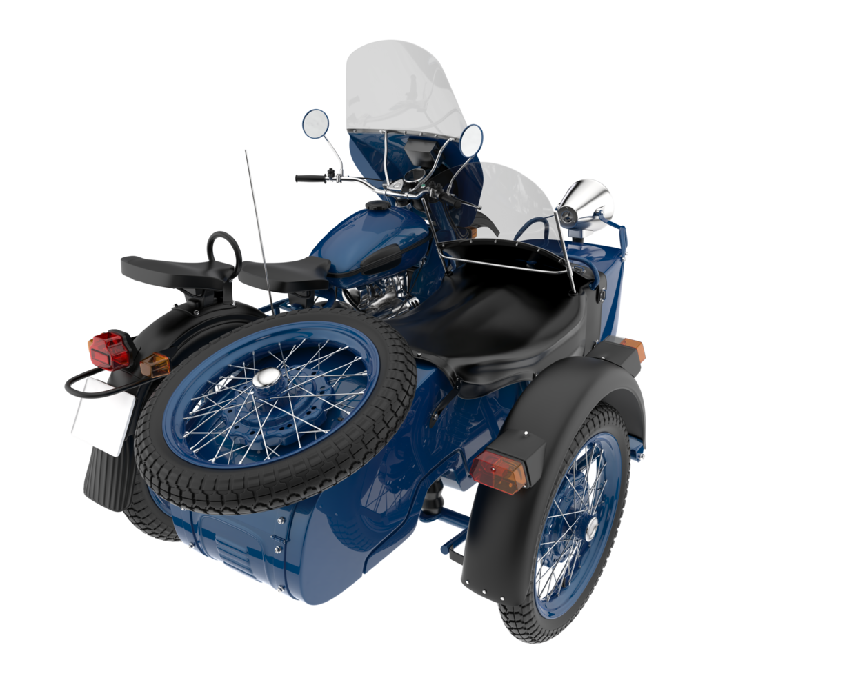 Motorcycle isolated on transparent background. 3d rendering - illustration png
