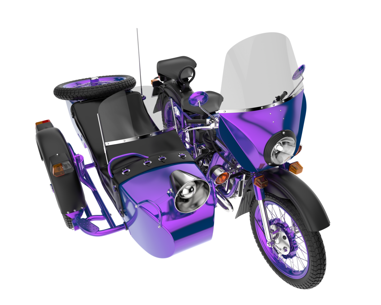 Motorcycle isolated on transparent background. 3d rendering - illustration png