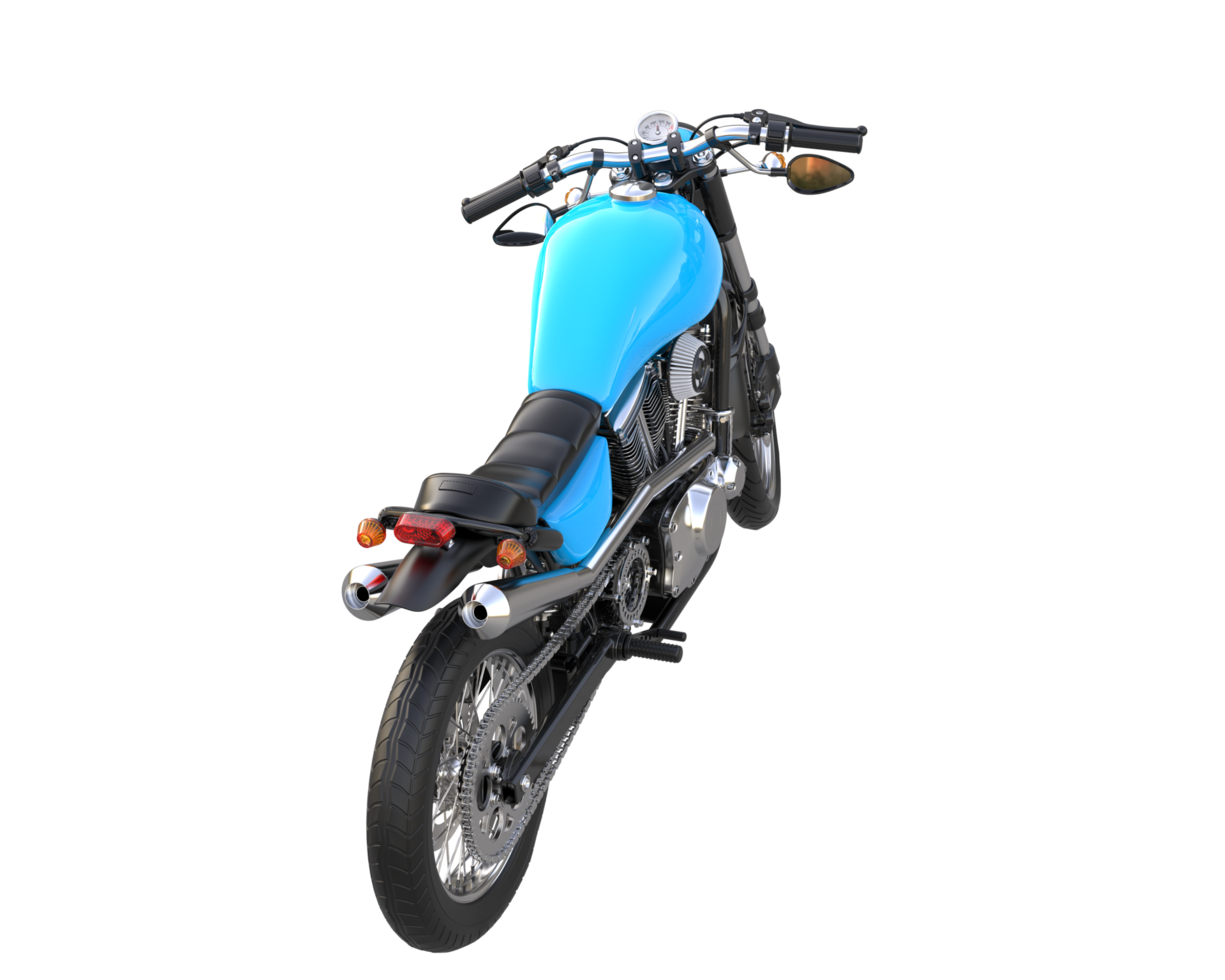 motocicleta isolada em fundo transparente. renderização 3D - ilustração png