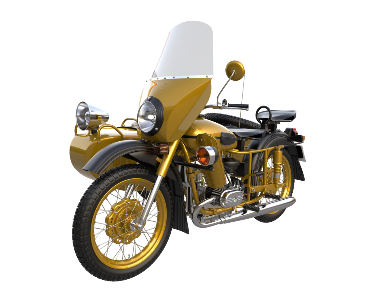 motociclo isolato su trasparente sfondo. 3d interpretazione - illustrazione png