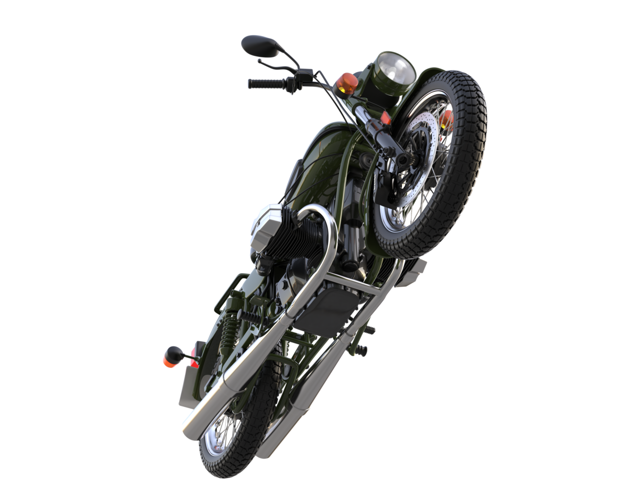 motociclo isolato su trasparente sfondo. 3d interpretazione - illustrazione png