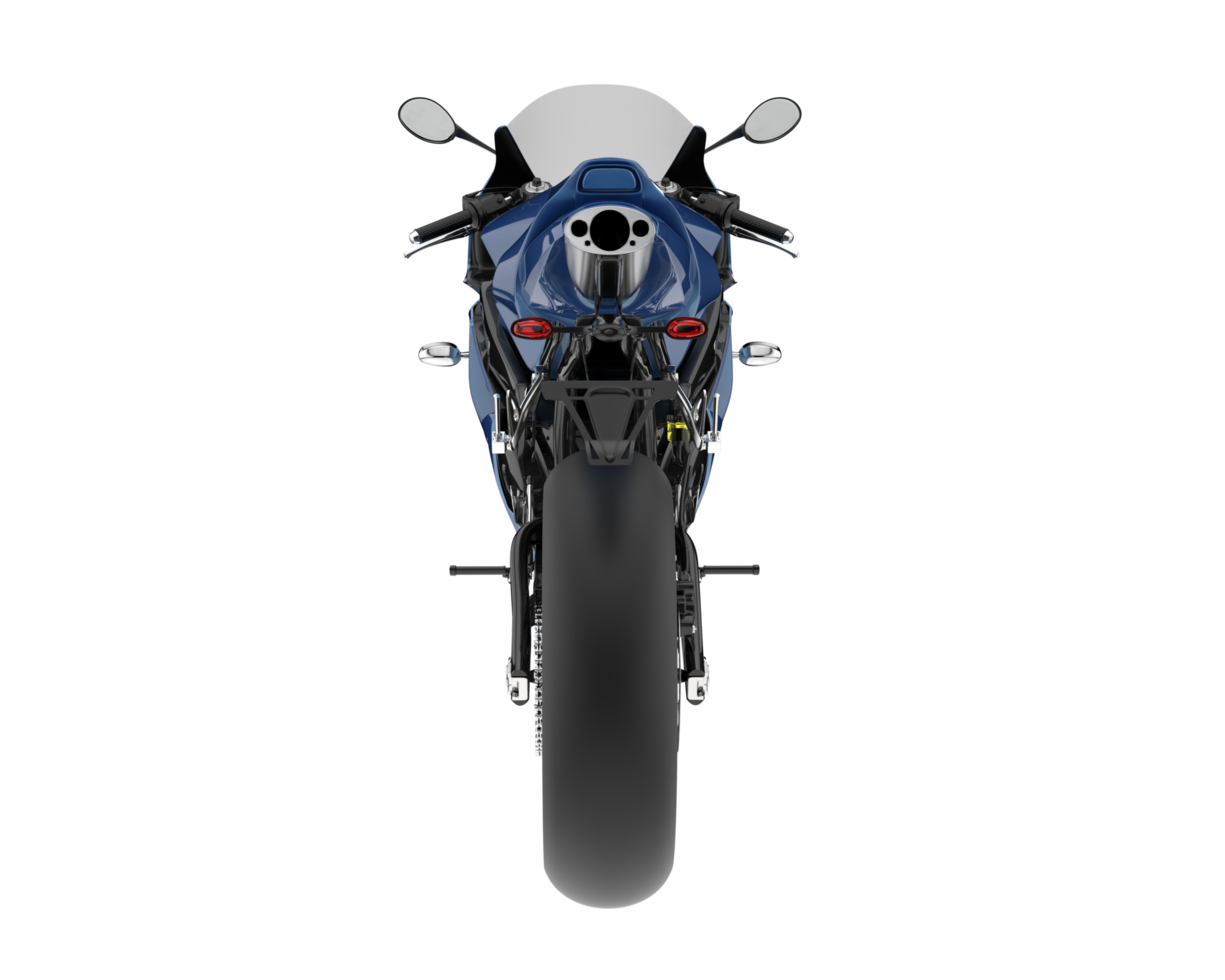 Motorcycle isolated on transparent background. 3d rendering - illustration png