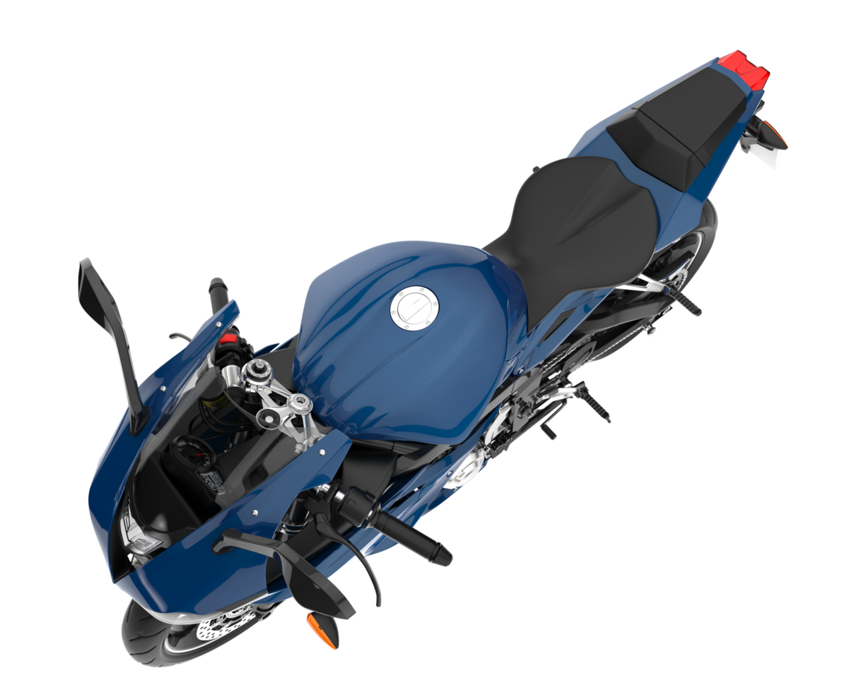 Motorcycle isolated on transparent background. 3d rendering - illustration png