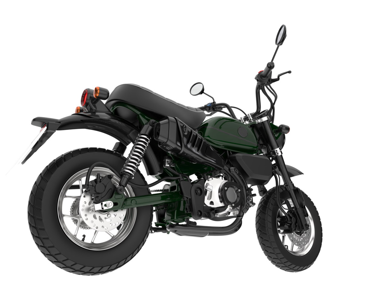 Motorcycle isolated on transparent background. 3d rendering - illustration png