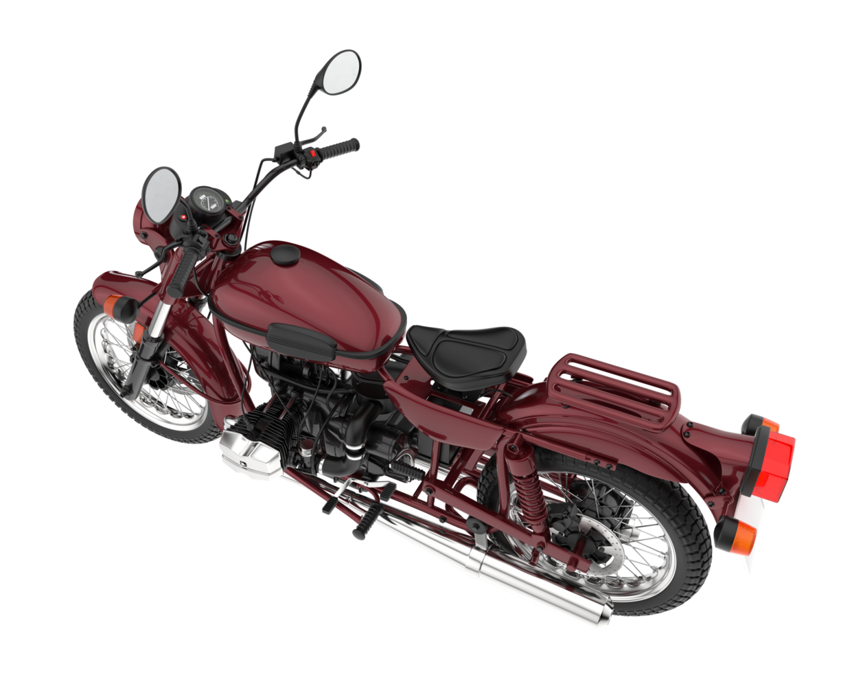 Motorcycle isolated on transparent background. 3d rendering - illustration png