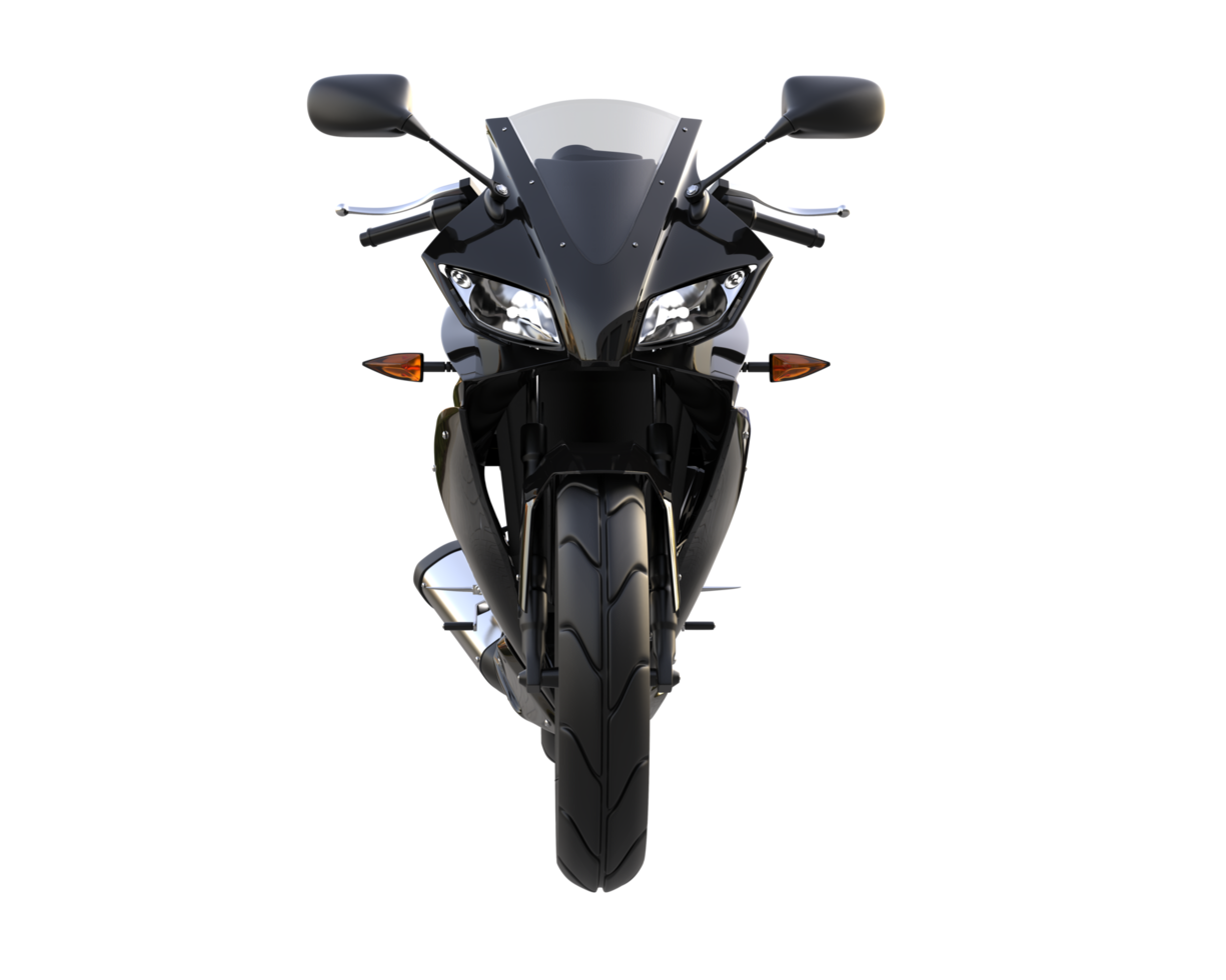 motocicleta isolada em fundo transparente. renderização 3D - ilustração png