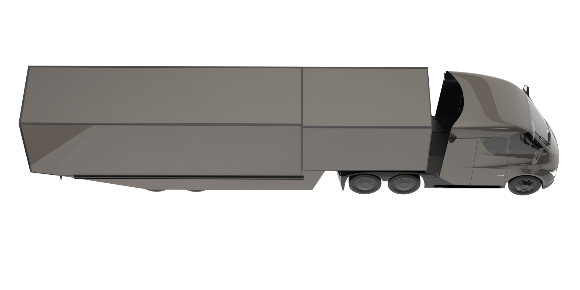 Truck isolated on transparent background. 3d rendering - illustration png