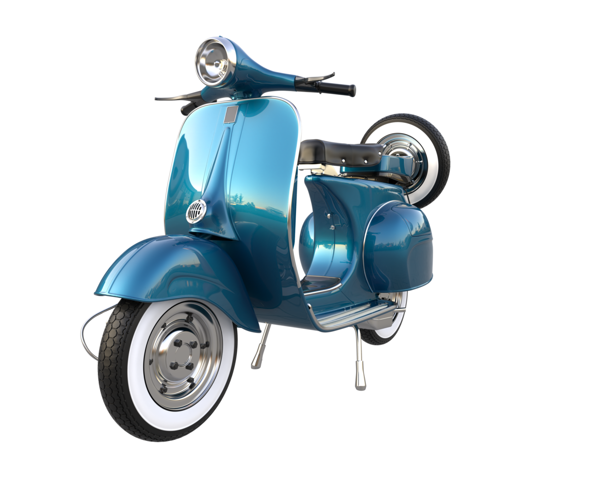 Motorcycle isolated on transparent background. 3d rendering - illustration png