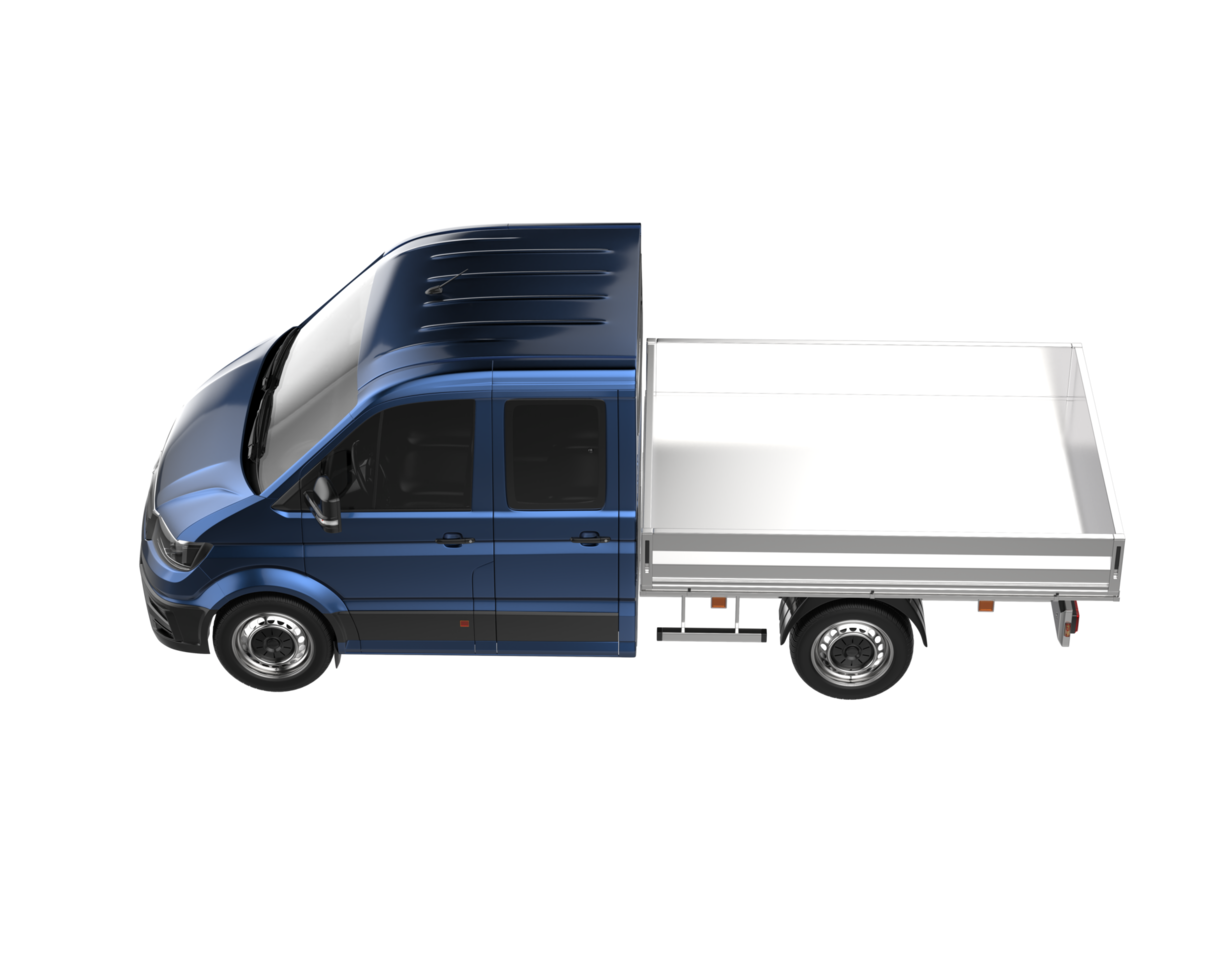 Cargo van isolated on transparent background. 3d rendering - illustration png