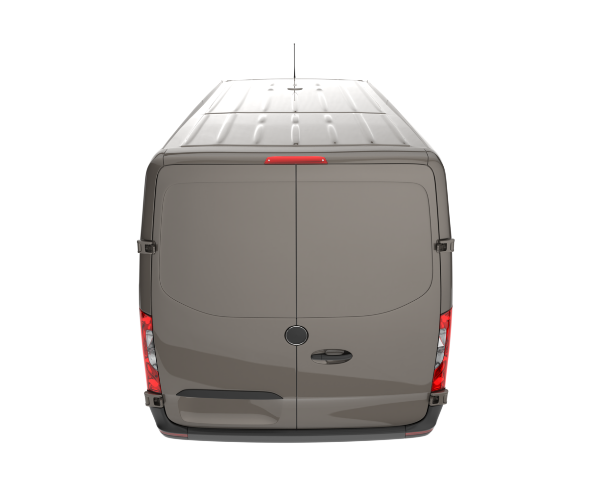 Cargo van isolated on transparent background. 3d rendering - illustration png