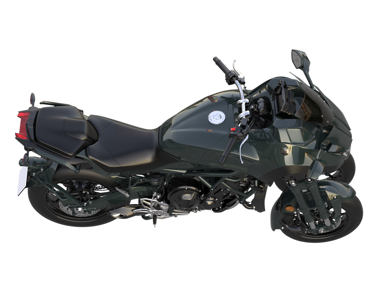 Motorcycle isolated on transparent background. 3d rendering - illustration png