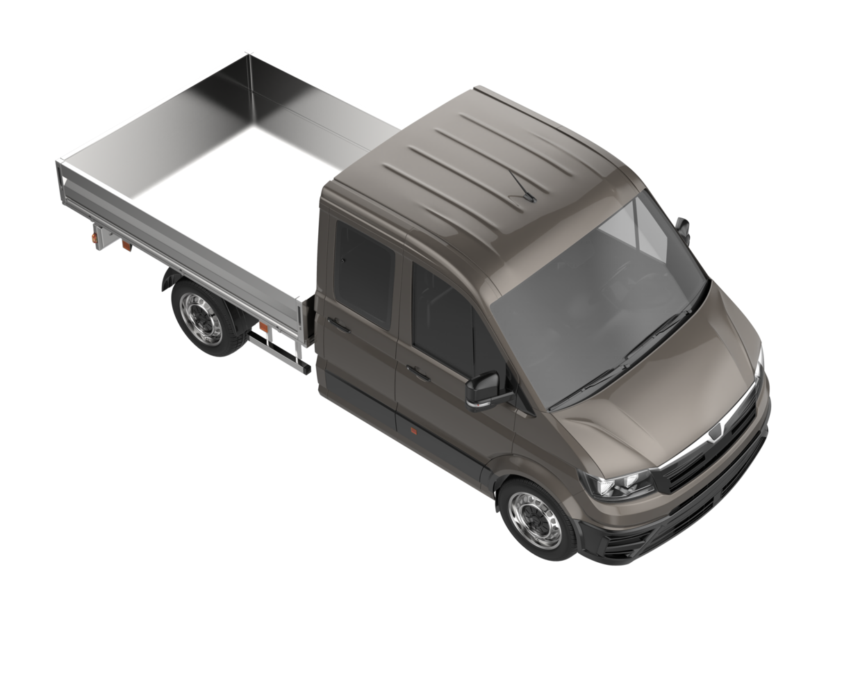 Cargo van isolated on transparent background. 3d rendering - illustration png