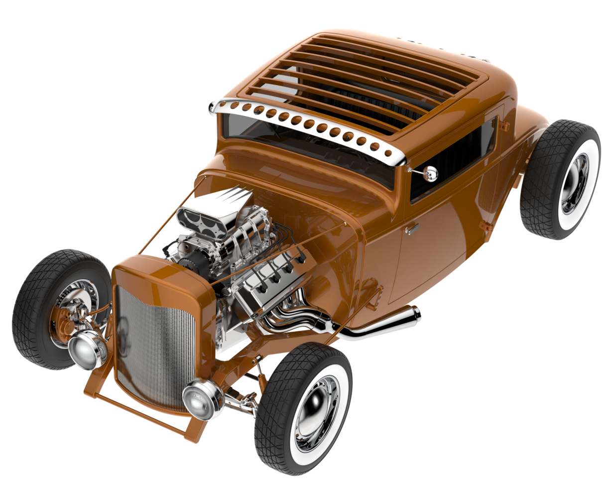 Modern car isolated on transparent background. 3d rendering - illustration png