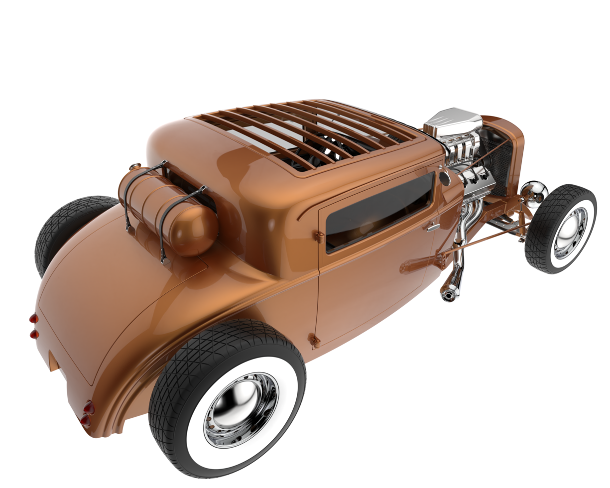 Modern car isolated on transparent background. 3d rendering - illustration png