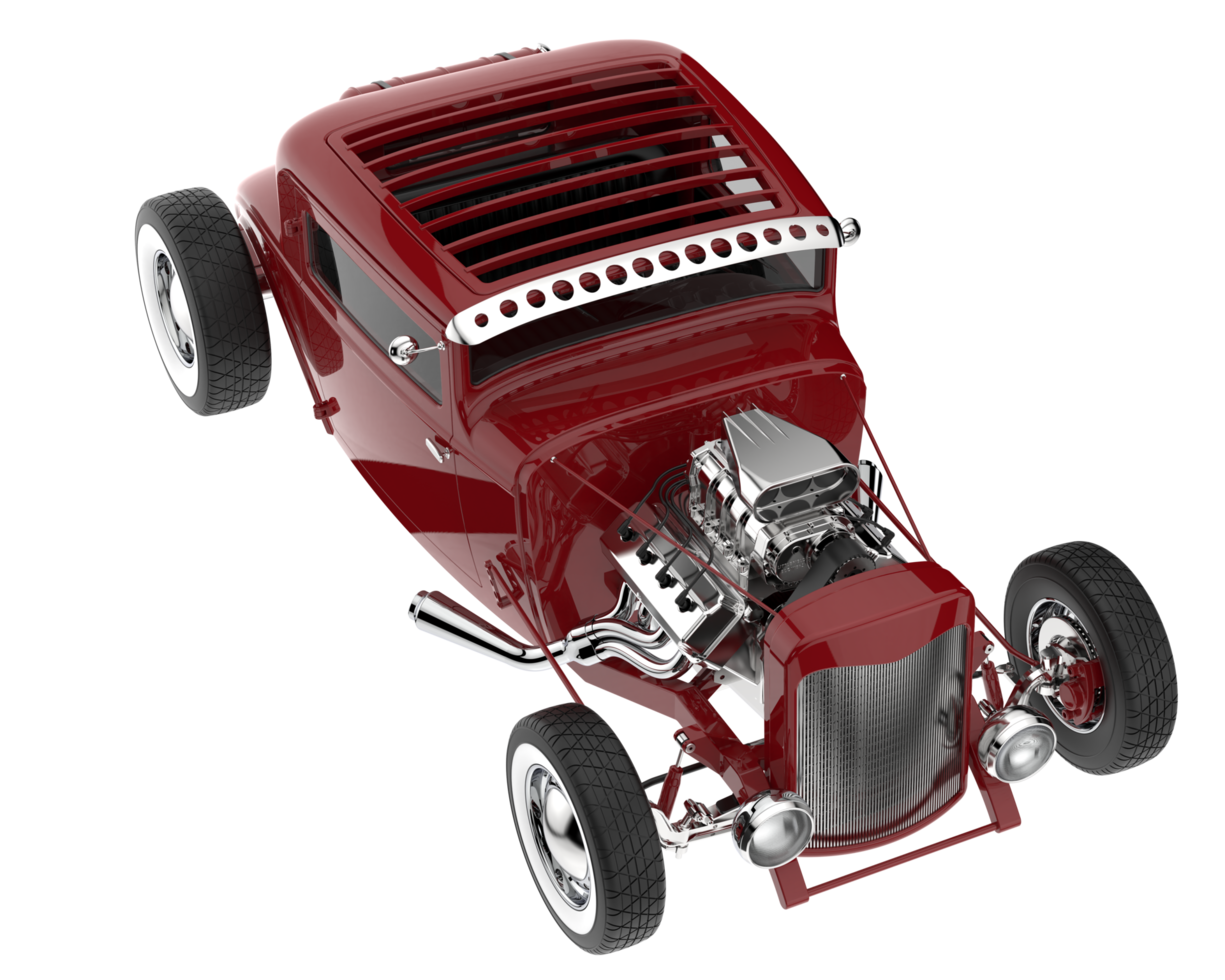 Modern car isolated on transparent background. 3d rendering - illustration png