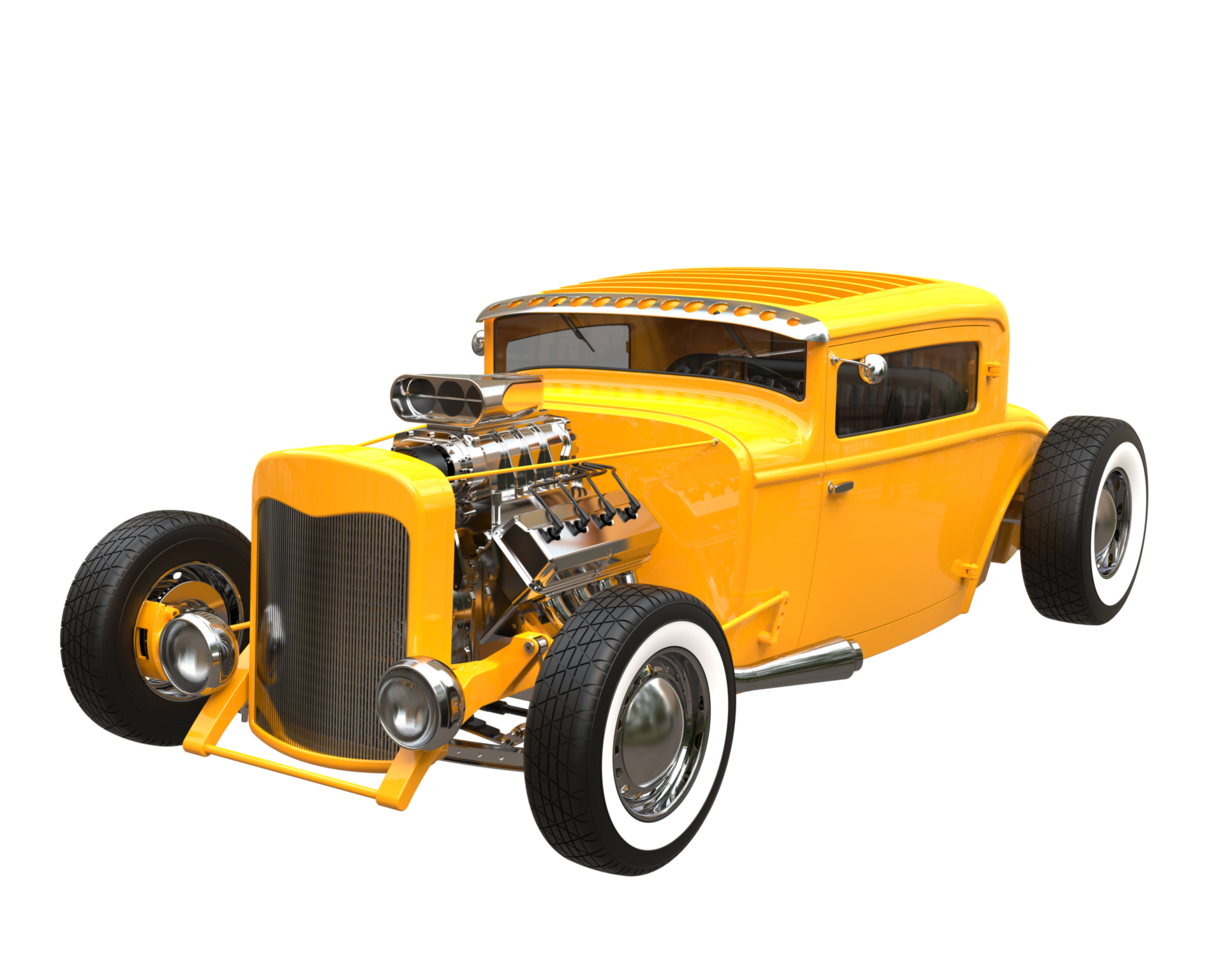 Modern car isolated on transparent background. 3d rendering - illustration png