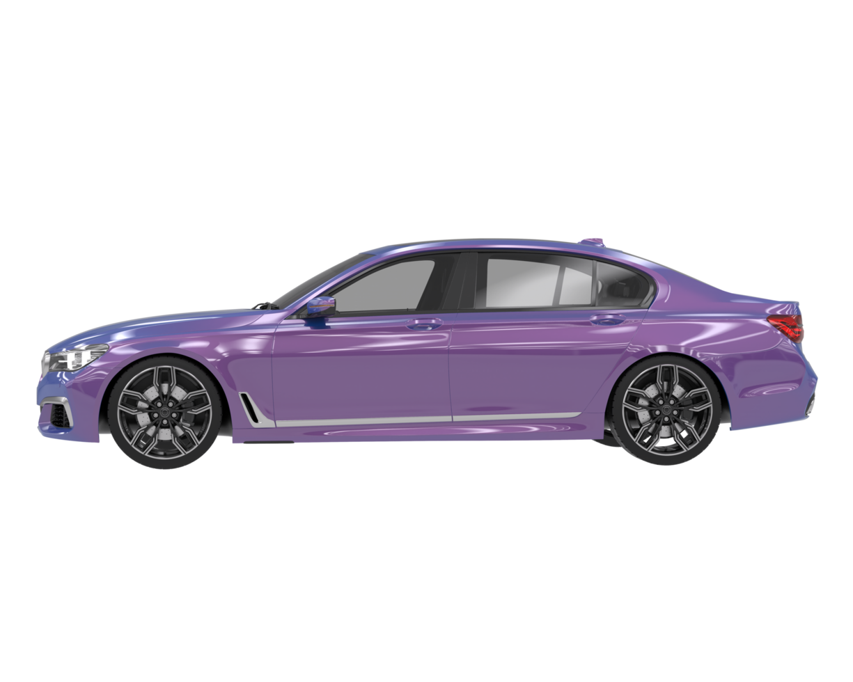 Modern car isolated on transparent background. 3d rendering - illustration png