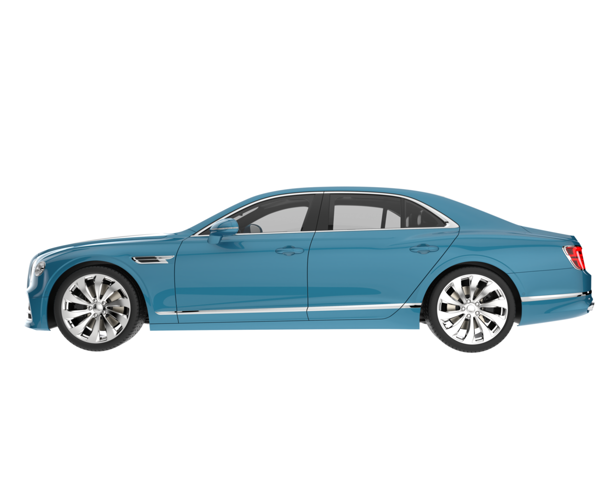 Modern car isolated on transparent background. 3d rendering - illustration png
