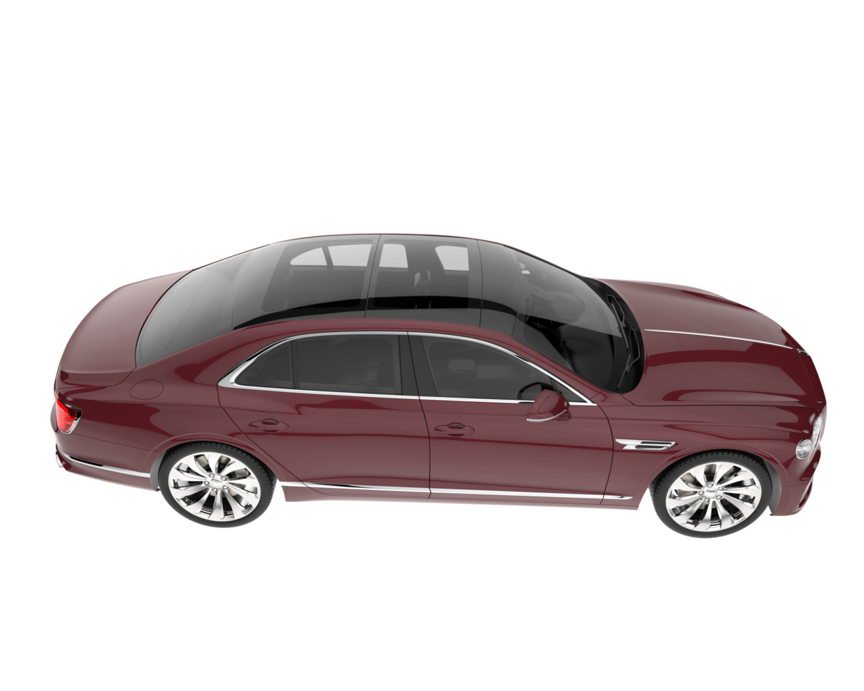 Modern car isolated on transparent background. 3d rendering - illustration png
