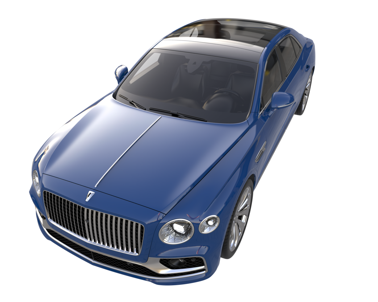 Modern car isolated on transparent background. 3d rendering - illustration png