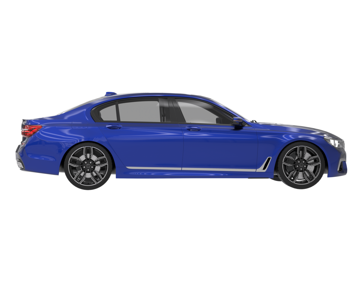 Modern car isolated on transparent background. 3d rendering - illustration png