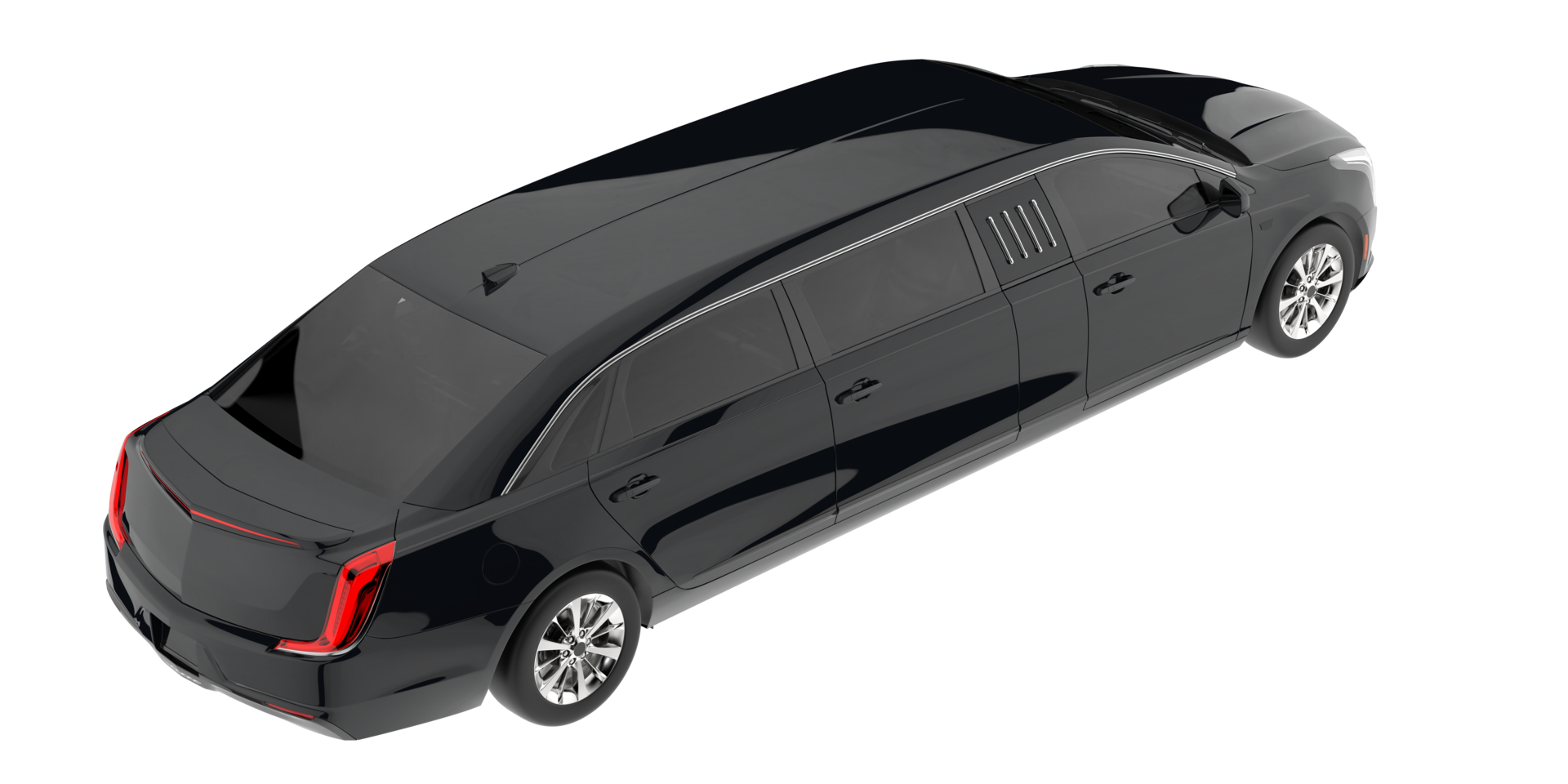 Modern car isolated on transparent background. 3d rendering - illustration png