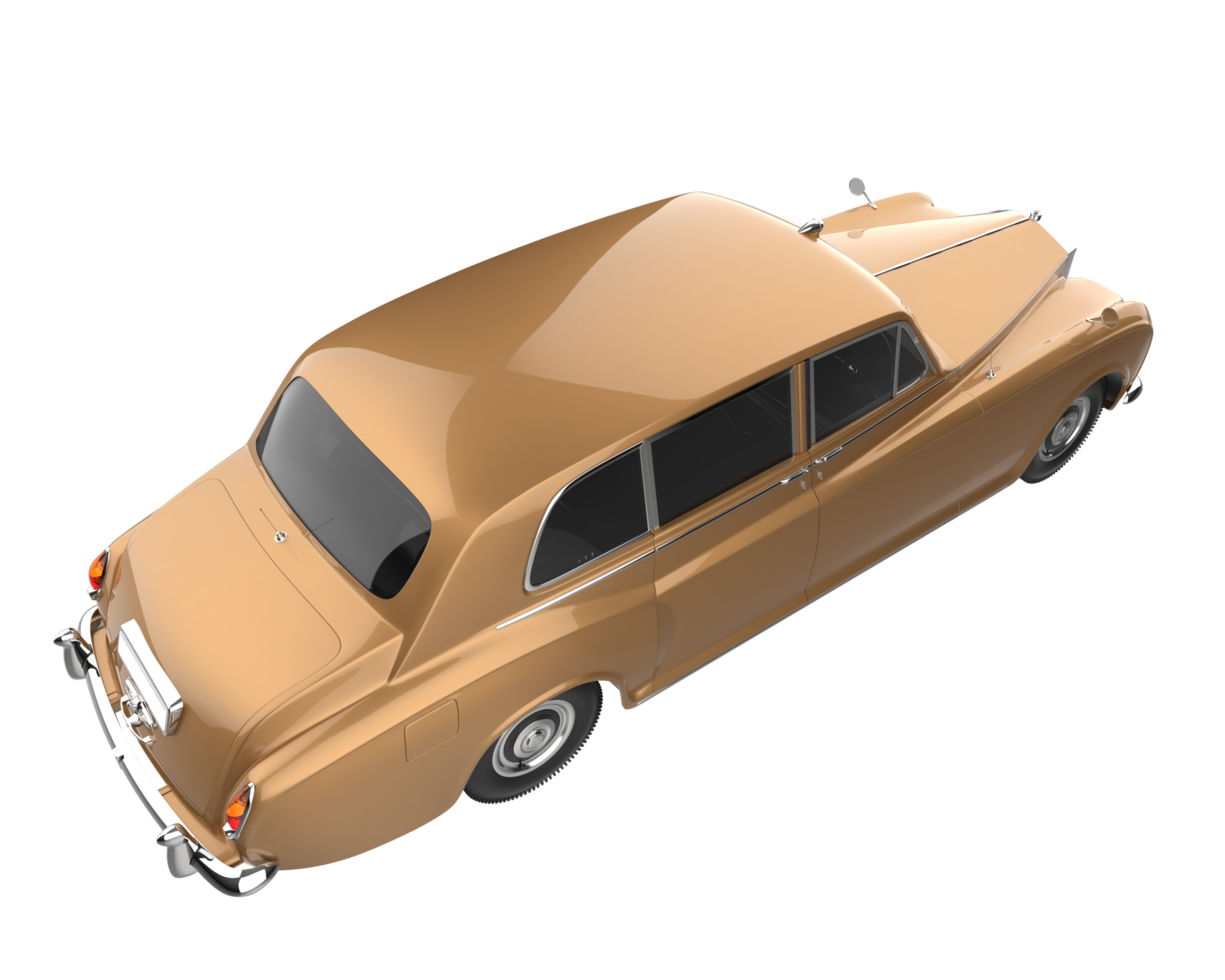 Modern car isolated on transparent background. 3d rendering - illustration png