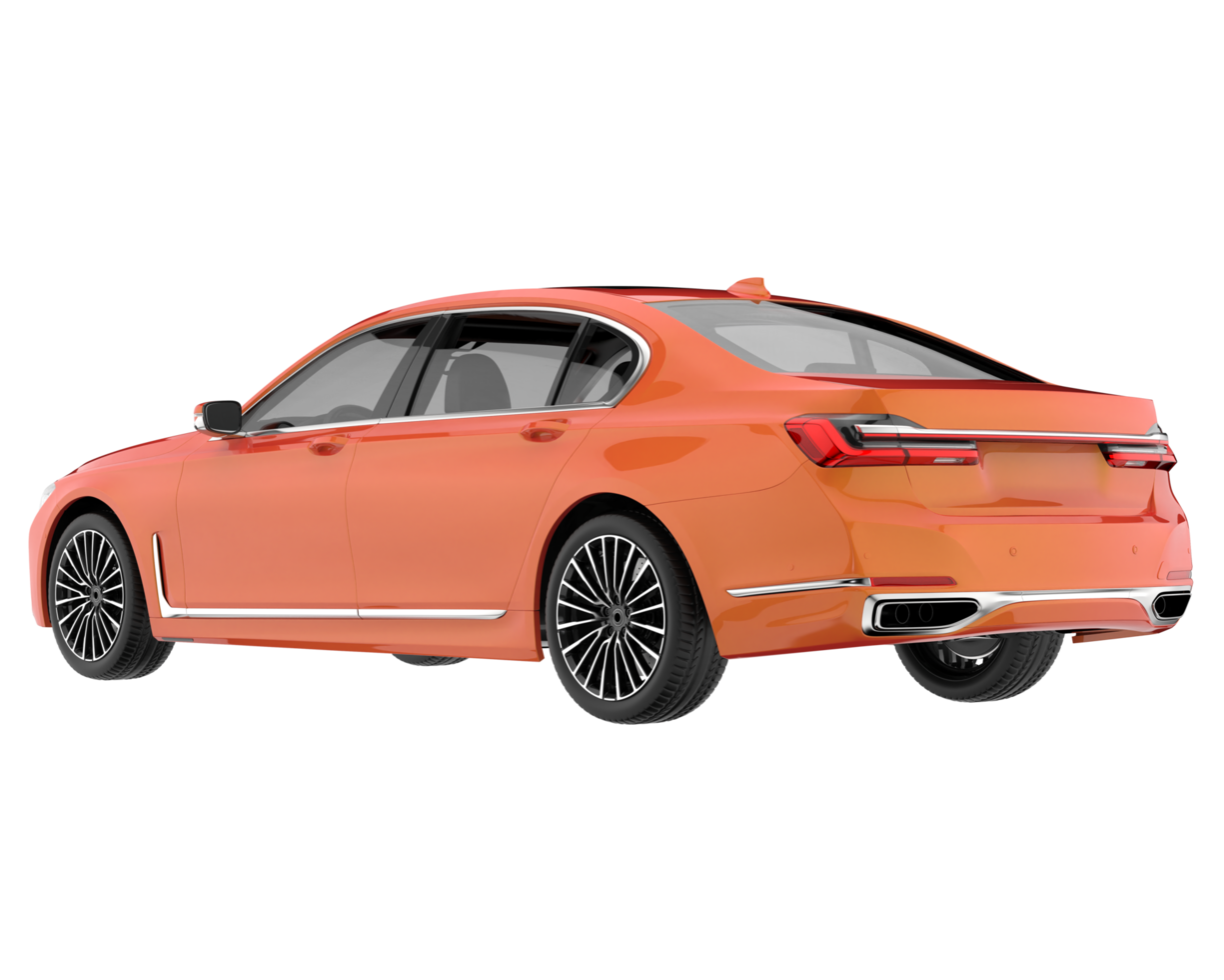 Modern car isolated on transparent background. 3d rendering - illustration png