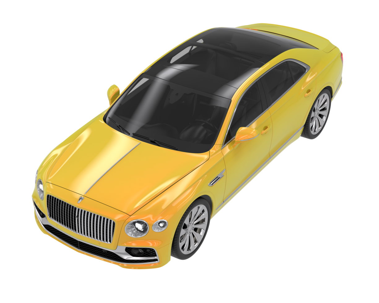 Modern car isolated on transparent background. 3d rendering - illustration png