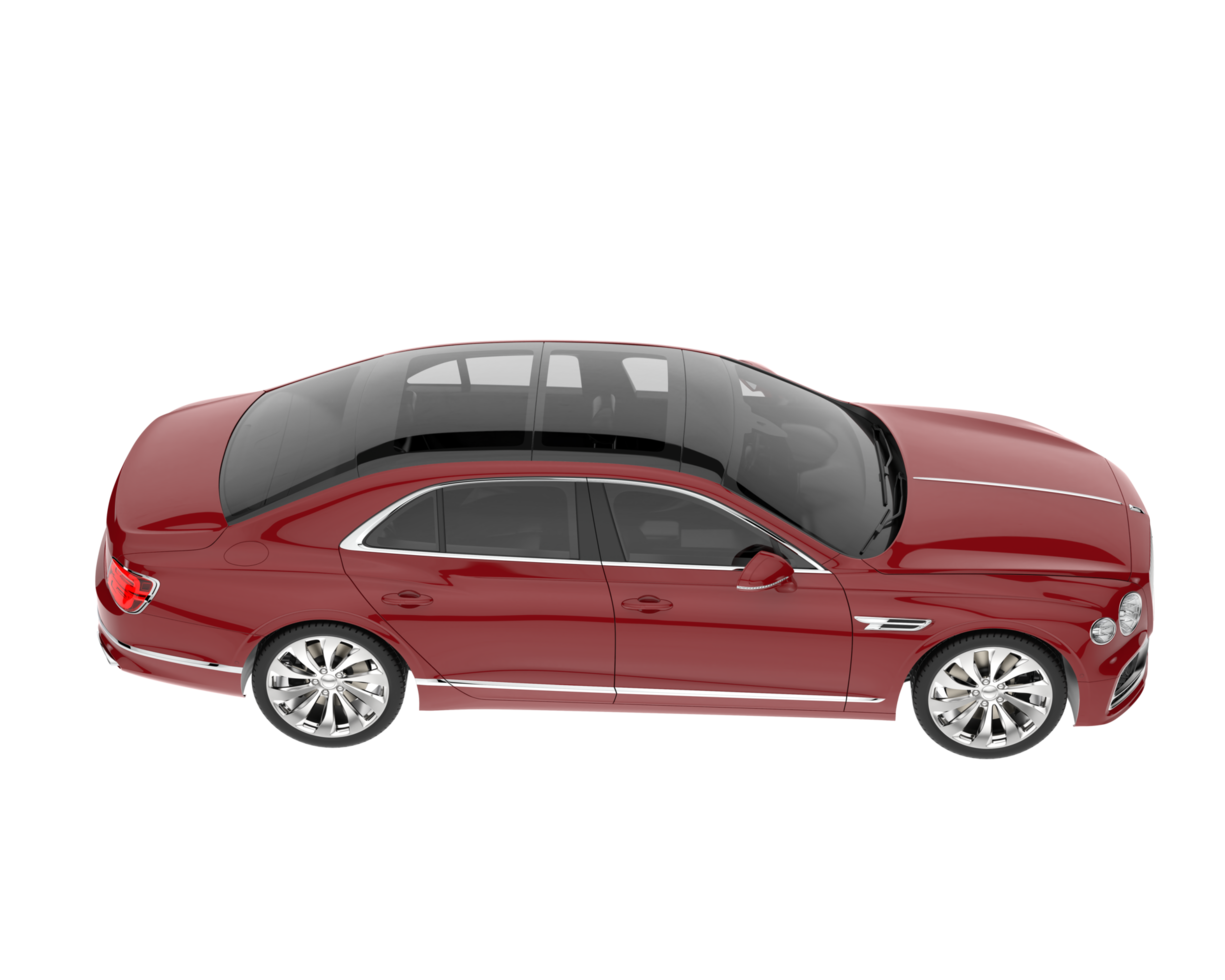Modern car isolated on transparent background. 3d rendering - illustration png