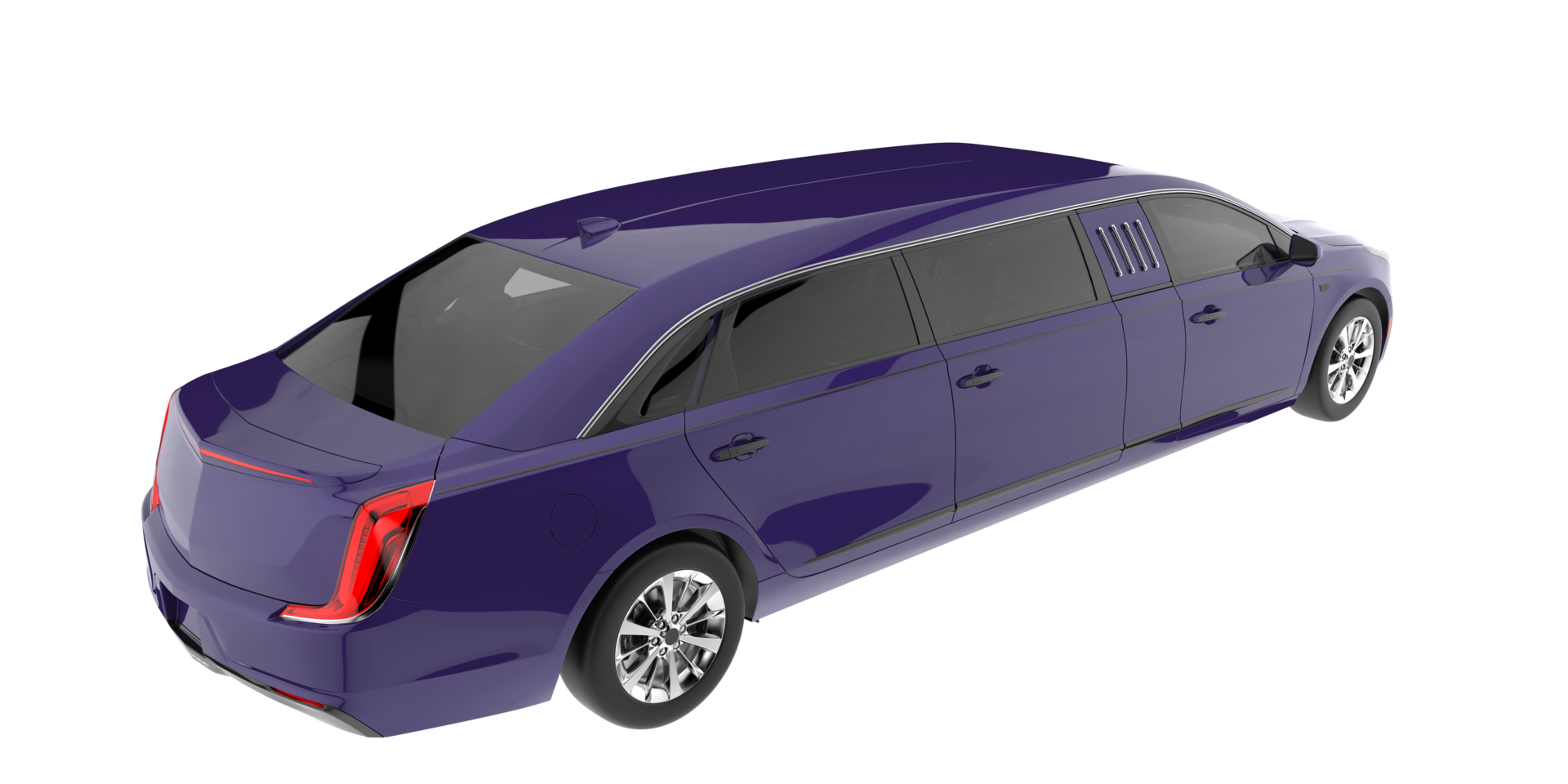Modern car isolated on transparent background. 3d rendering - illustration png