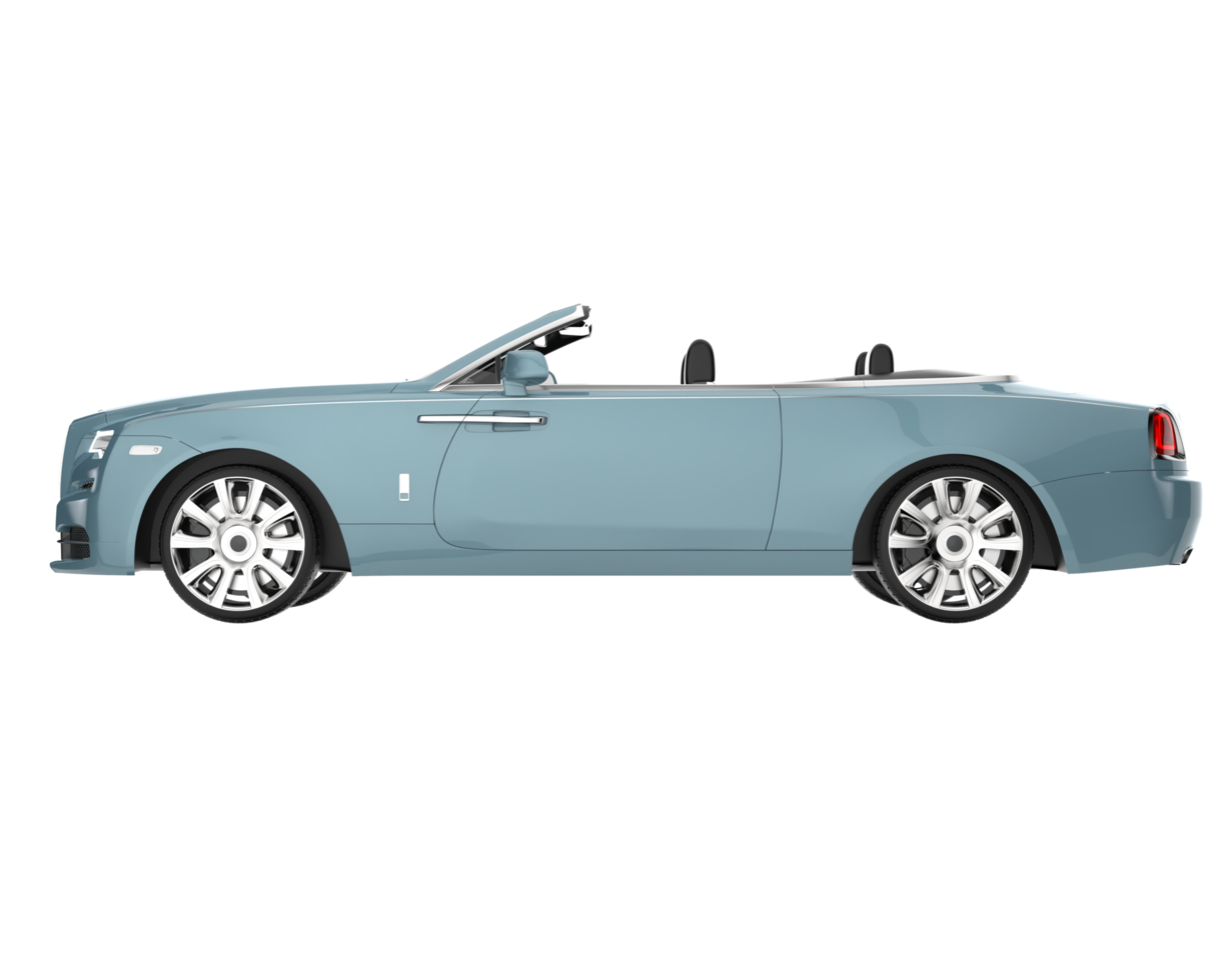 Modern car isolated on transparent background. 3d rendering - illustration png