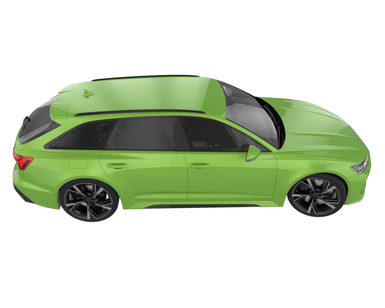 Modern car isolated on transparent background. 3d rendering - illustration png