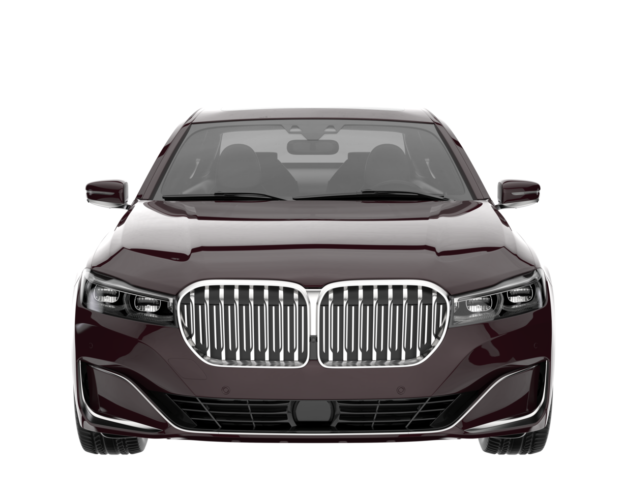 Modern car isolated on transparent background. 3d rendering - illustration png