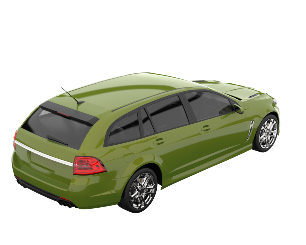 Modern car isolated on transparent background. 3d rendering - illustration png