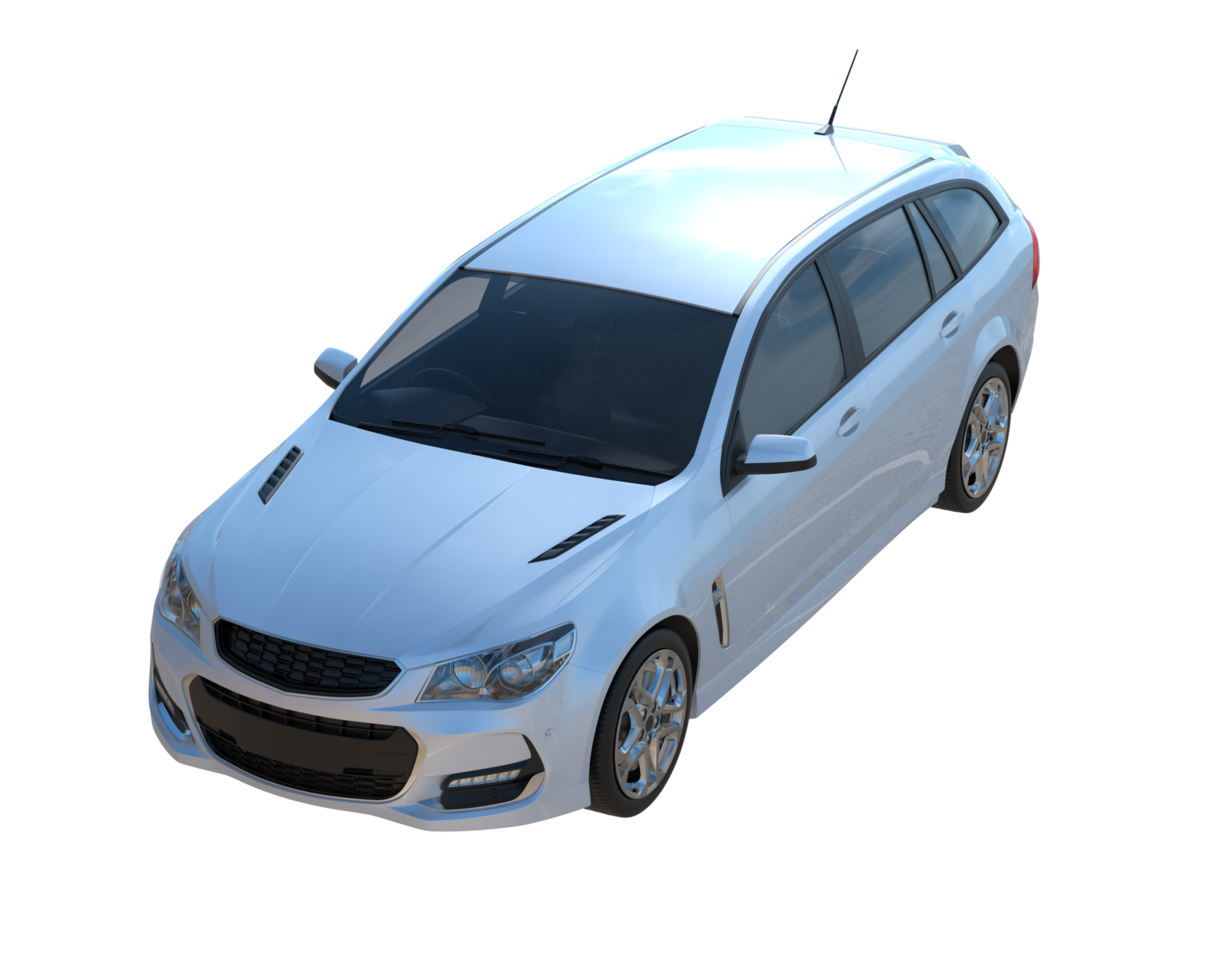 Modern car isolated on transparent background. 3d rendering - illustration png