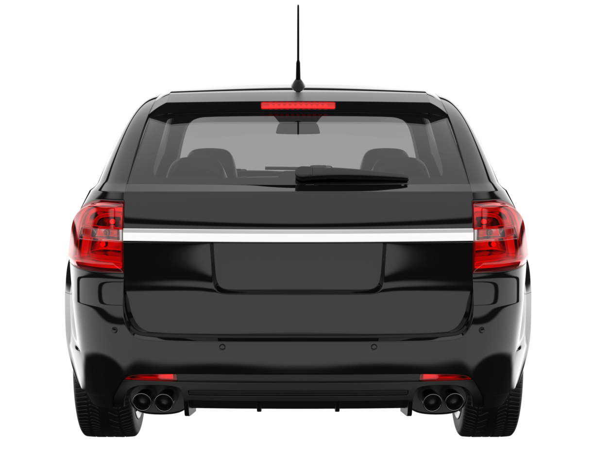 Modern car isolated on transparent background. 3d rendering - illustration png
