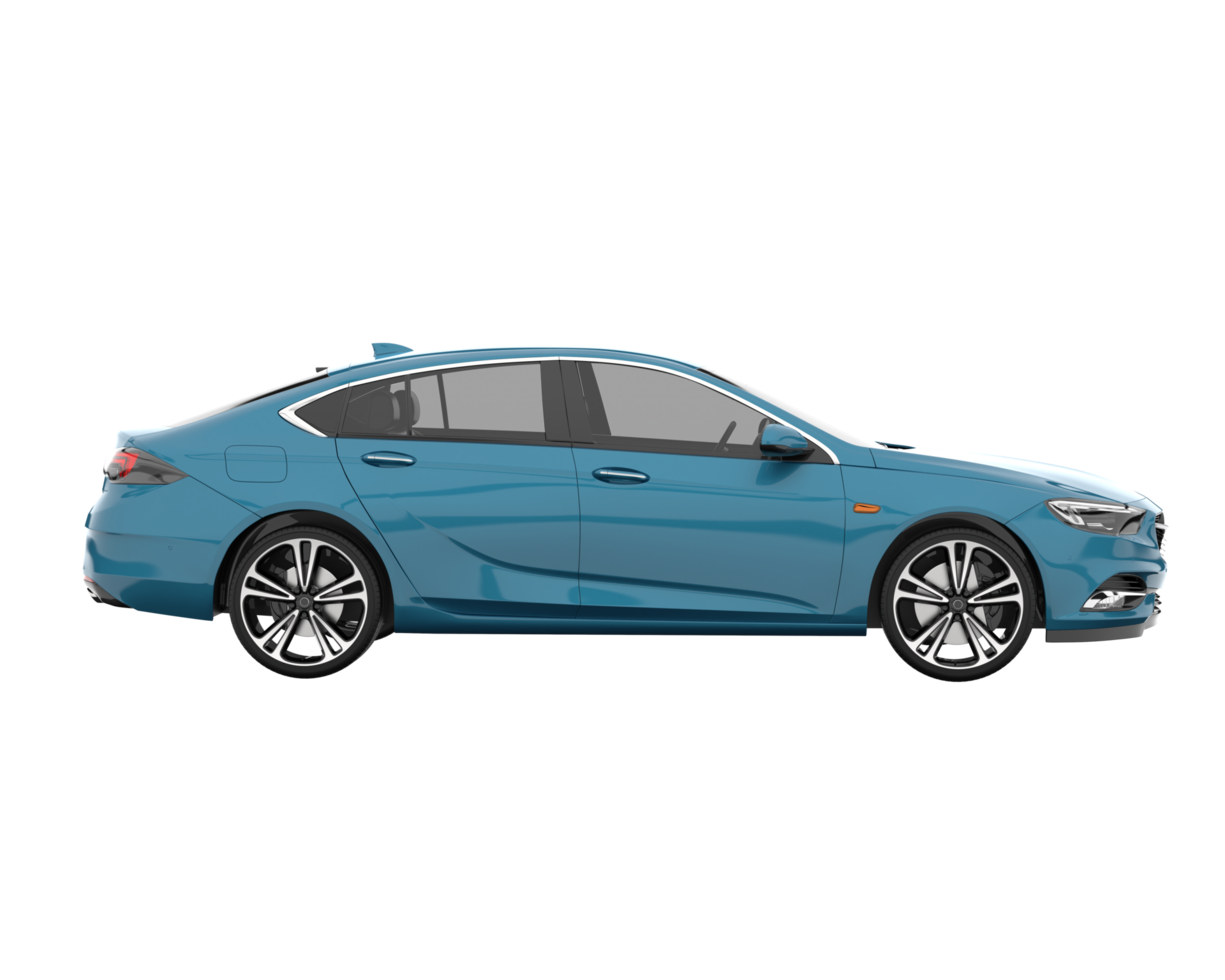 Modern car isolated on transparent background. 3d rendering - illustration png