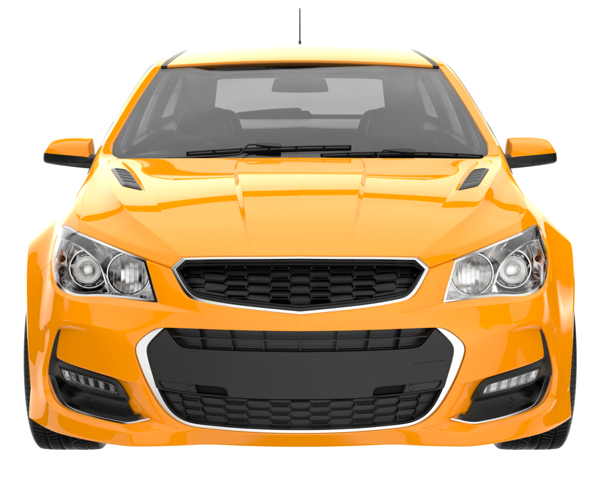 Modern car isolated on transparent background. 3d rendering - illustration png