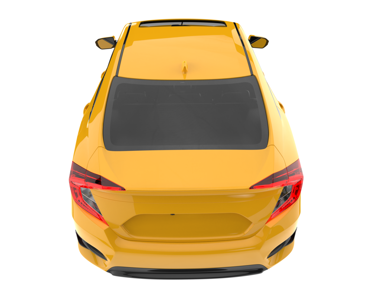 Modern car isolated on transparent background. 3d rendering - illustration png