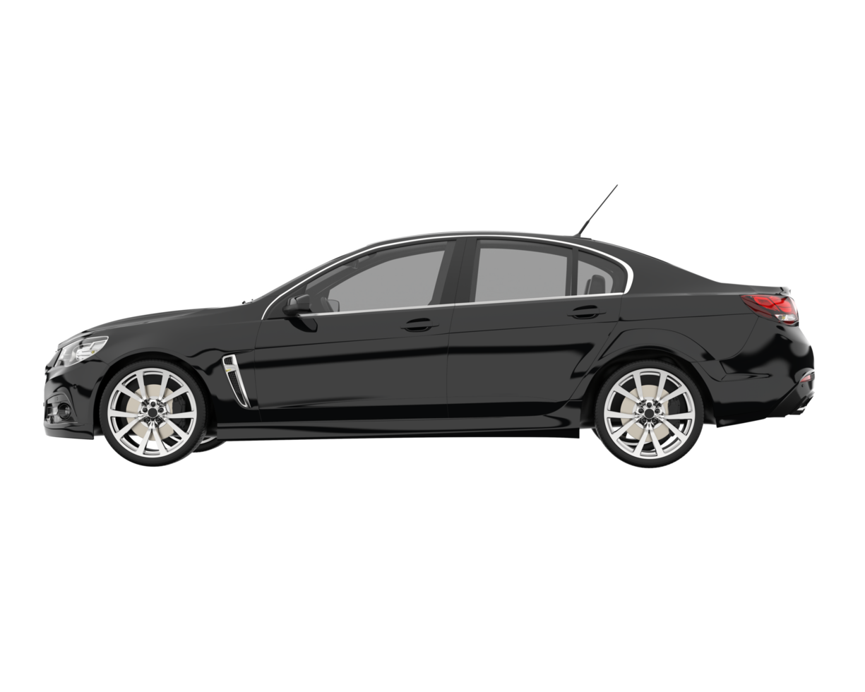 Modern car isolated on transparent background. 3d rendering - illustration png