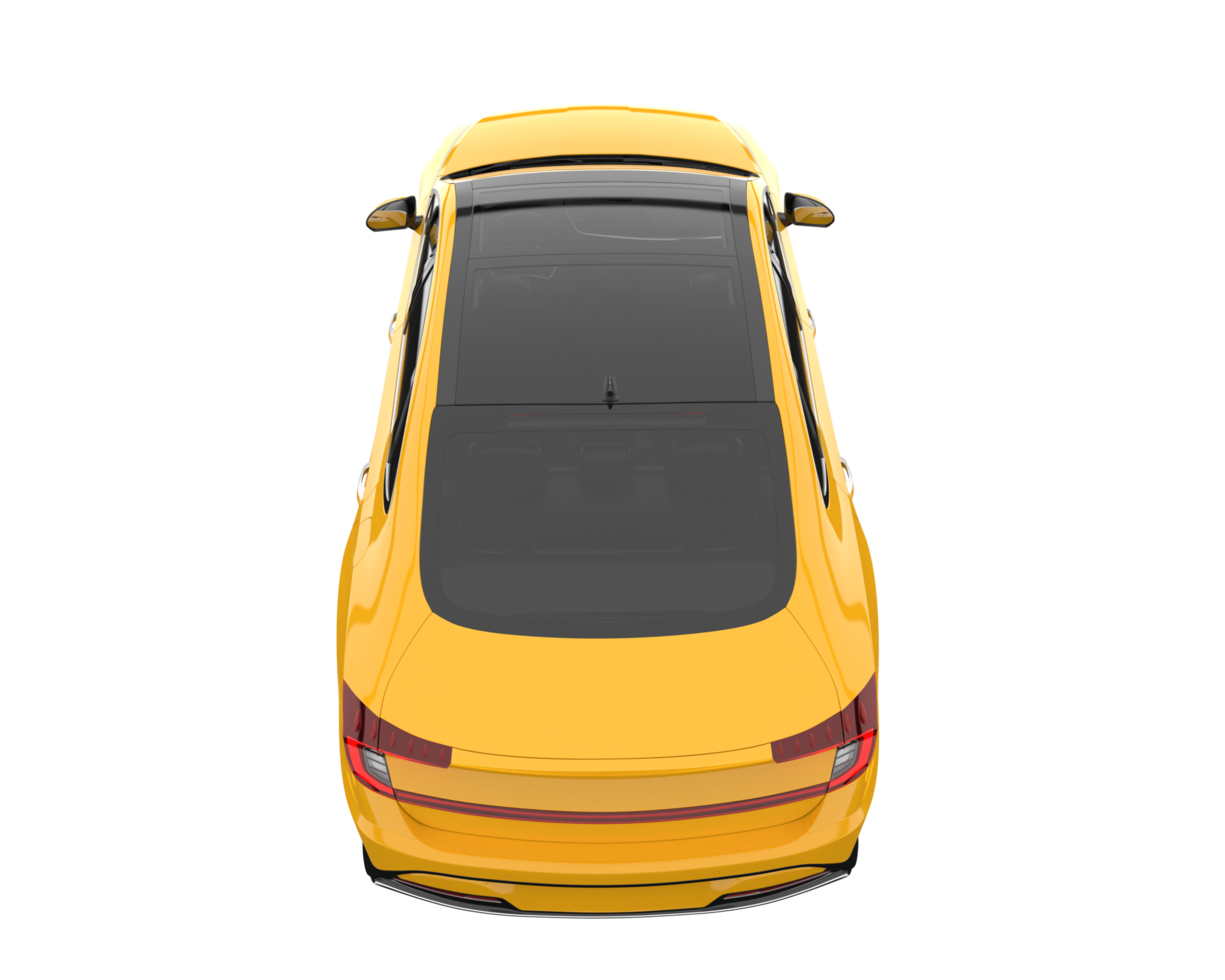 Modern car isolated on transparent background. 3d rendering - illustration png