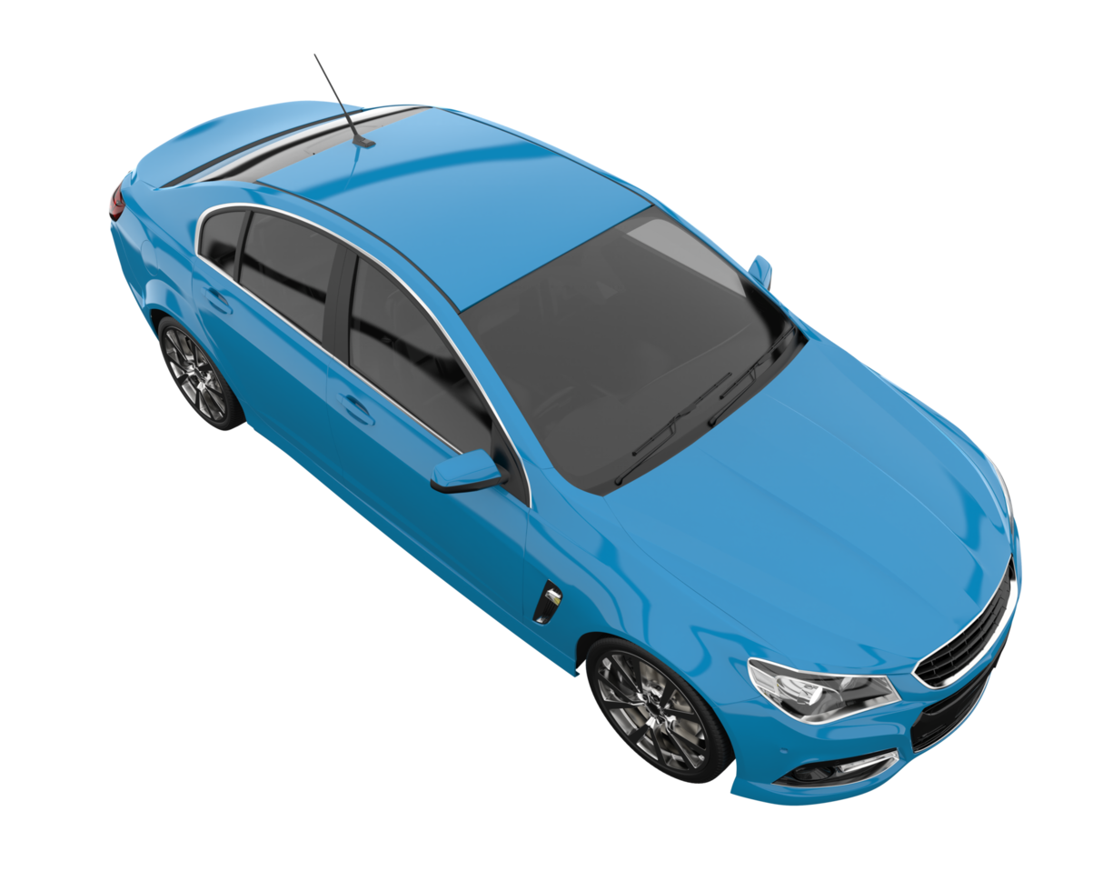 Modern car isolated on transparent background. 3d rendering - illustration png